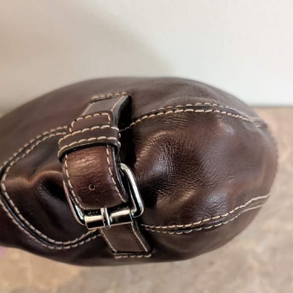 Michael Kors Dark Brown Leather Hobo Bag - Picture 4 of 13